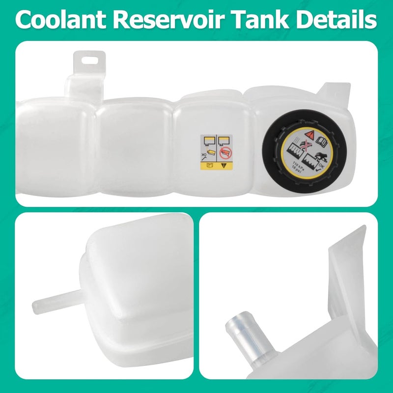 PYHAUTO Engine Coolant Reservoir Tank with Cap 603-213 Compatible with 2000-2005 Excursion,1999-2004 F250 F350 F450 F550 Super Duty,Replace 2C3Z8A080AA,6C358A080AC - Image 2